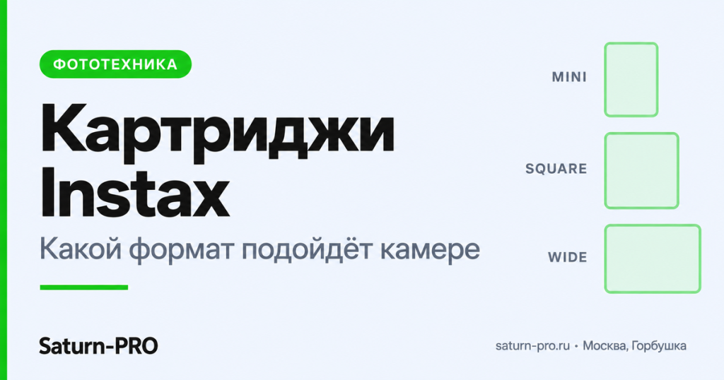 Картриджи Instax: чем mini, SQUARE и WIDE отличаются и что подойдёт вашей камере